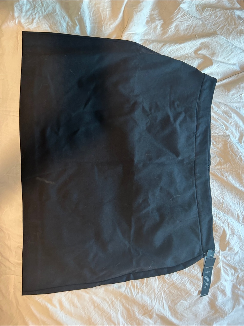 Liverpool Black Straight Mini Skirt
